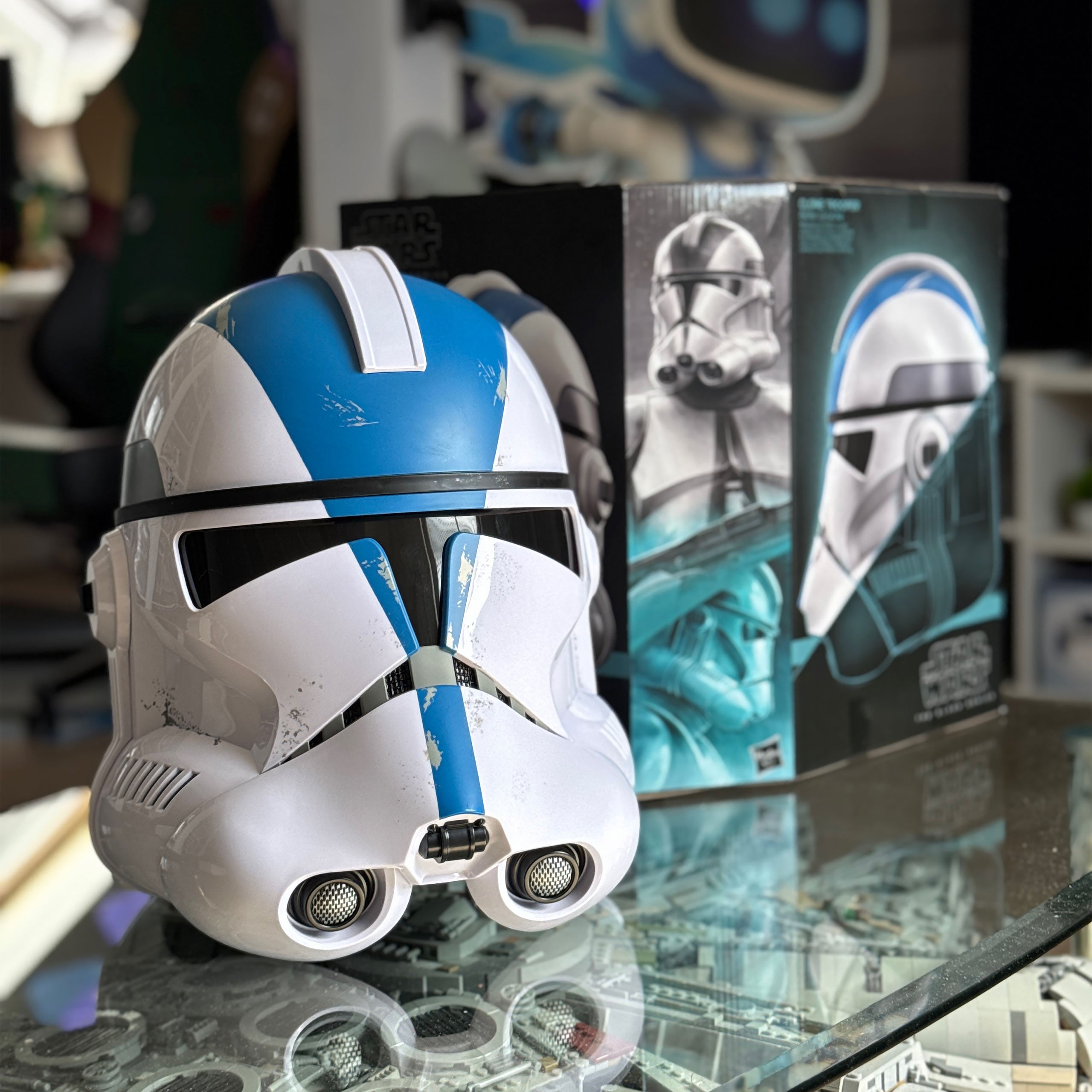 Product image Star Wars – Clone Trooper 501st Legion Helmet Replica with Sound Effects