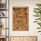 Product image How to Train Your Dragon - Night Fury Wall Scroll