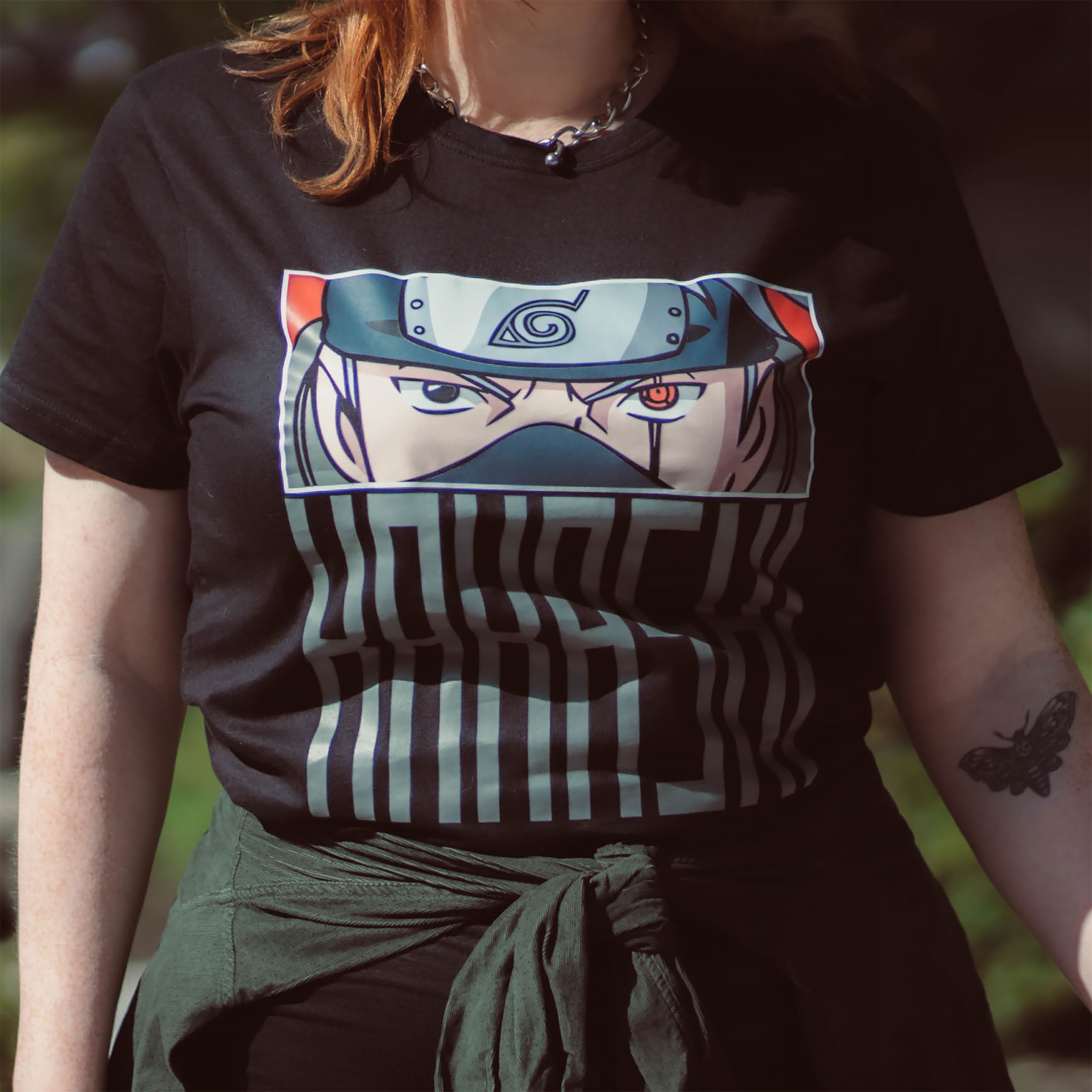 Naruto - Kakashi Eyes T-Shirt black – Elbenwald