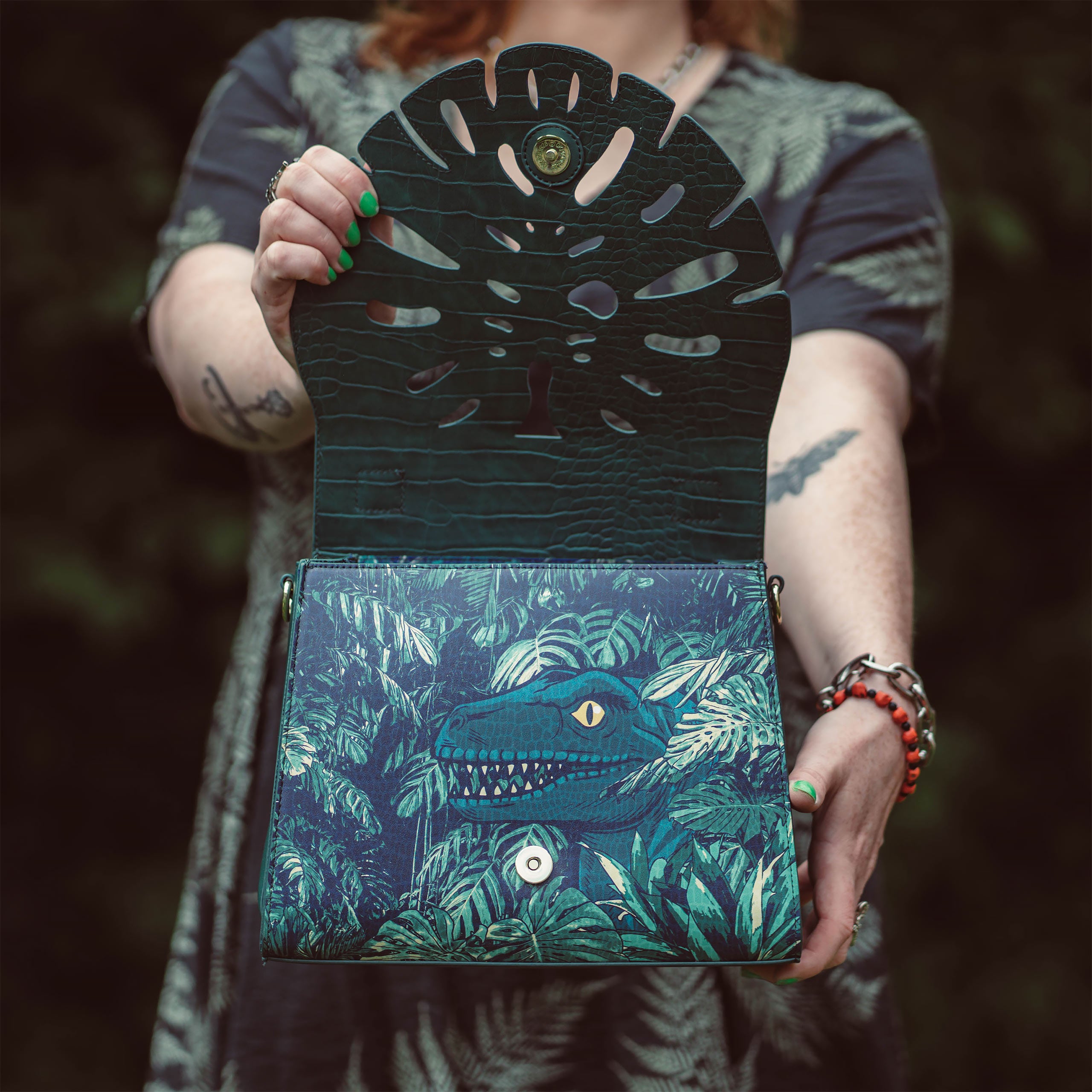 Velociraptor Glow in the Dark Crossbody Bag - Jurassic World