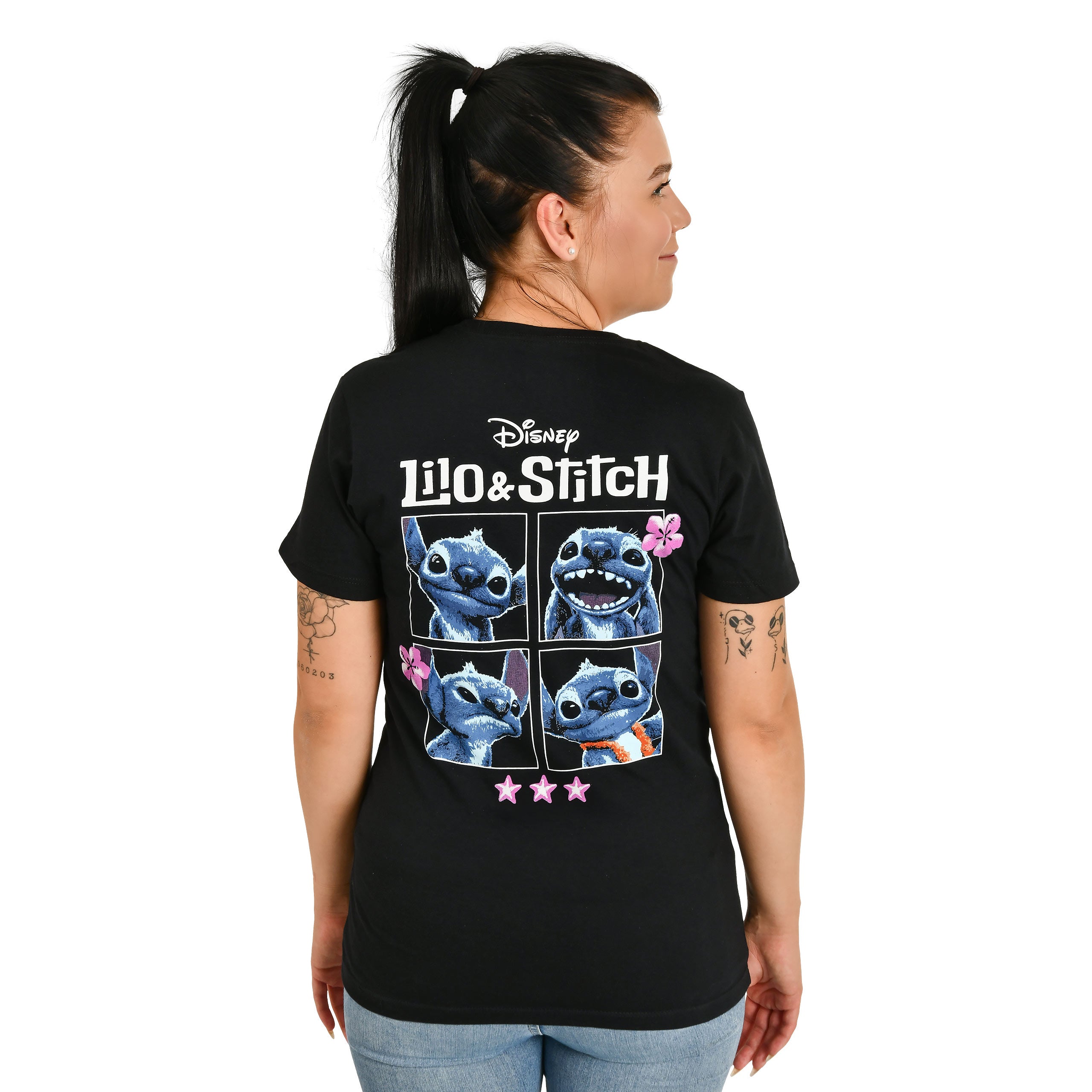 Stitch T-Shirt Women Black - Lilo & Stitch – Elbenwald