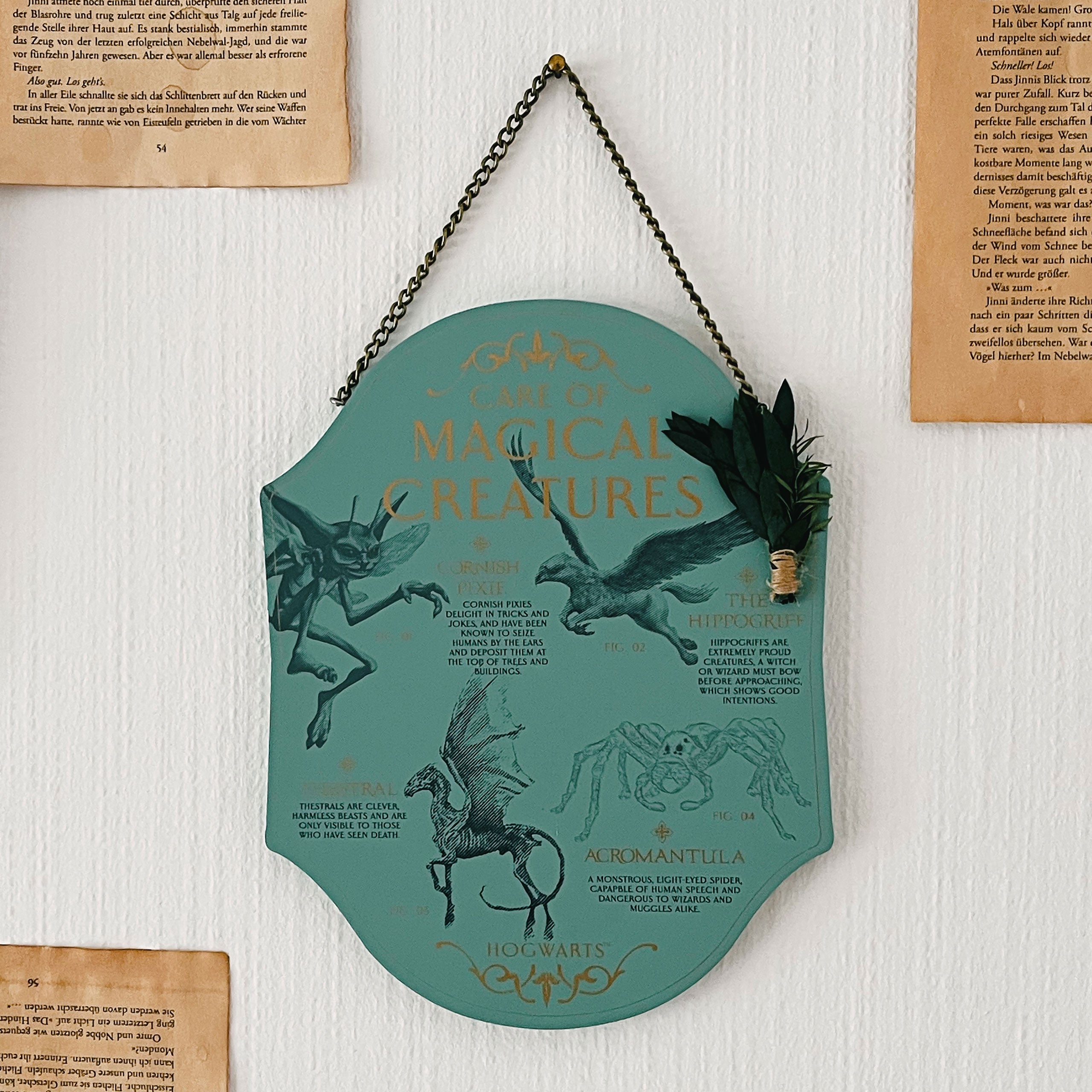 Harry Potter - Care of Magical Creatures Wooden Wall Art – Elbenwald