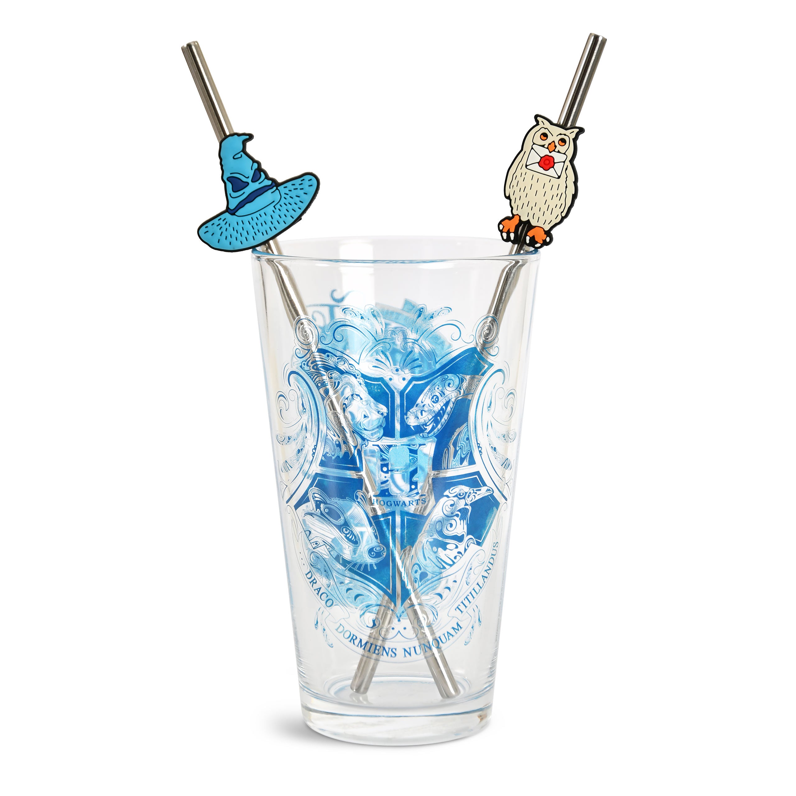 Product image Harry Potter - Hogwarts Glass with 2 Straws