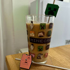 Product image Minecraft - Characters Glass with 2 Straws