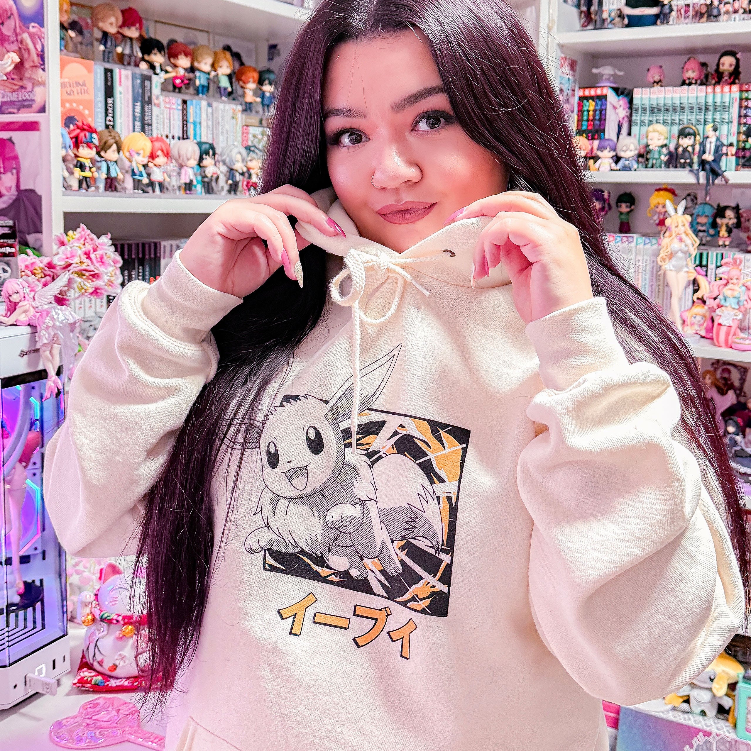 Pokémon - Eevee Evolution Katakana Hoodie – Elbenwald