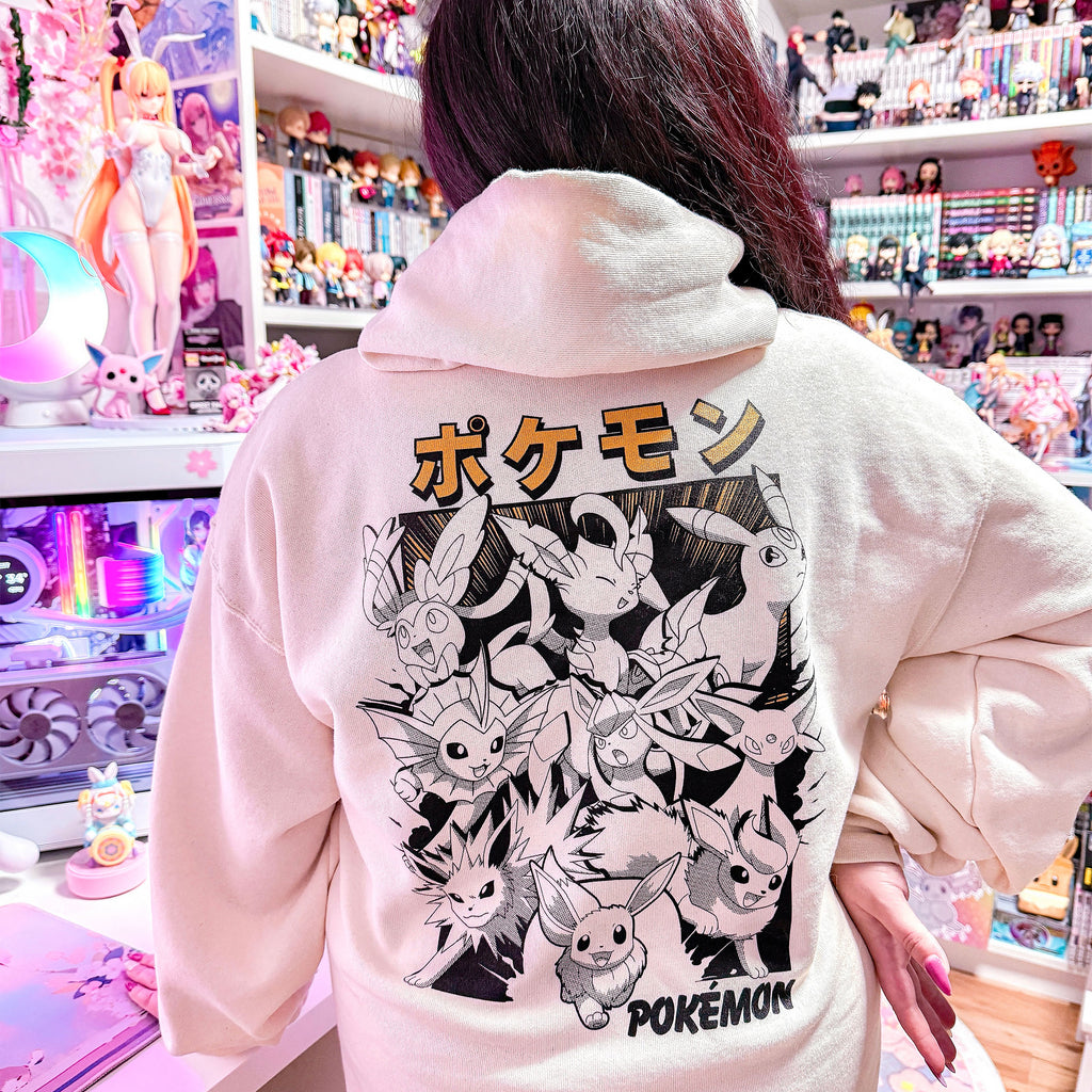Product image Pokémon - Eevee Evolution Katakana Hoodie