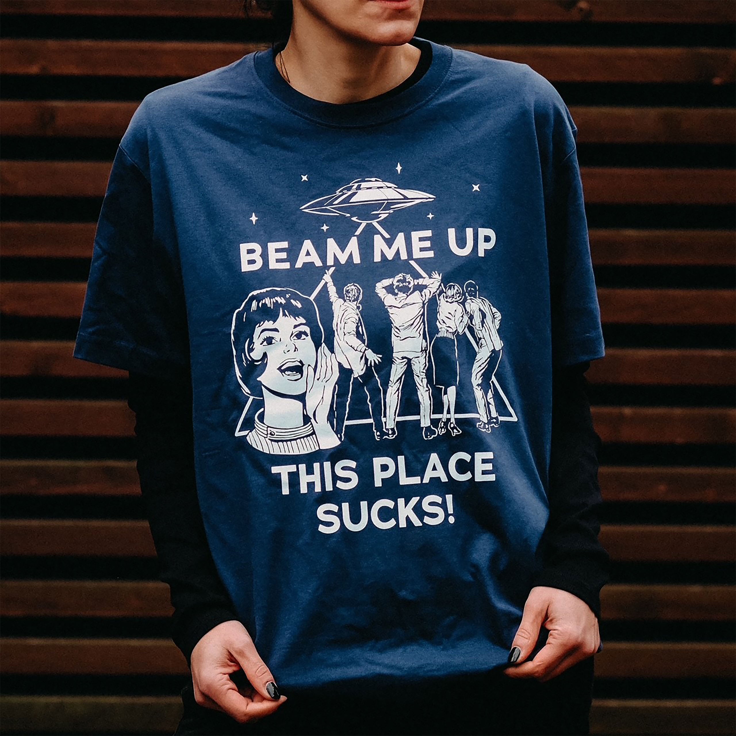 Stranger Things - Beam Me Up T-Shirt – Elbenwald