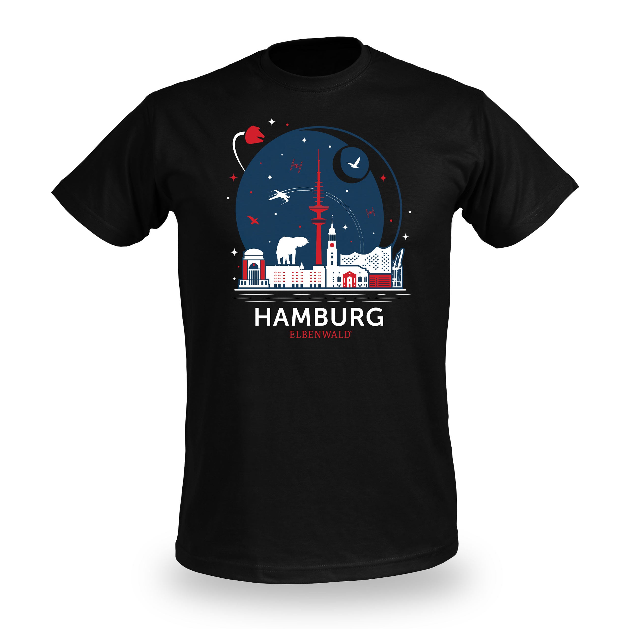 Product image Elbenwald in Hamburg Skyline T-Shirt Black