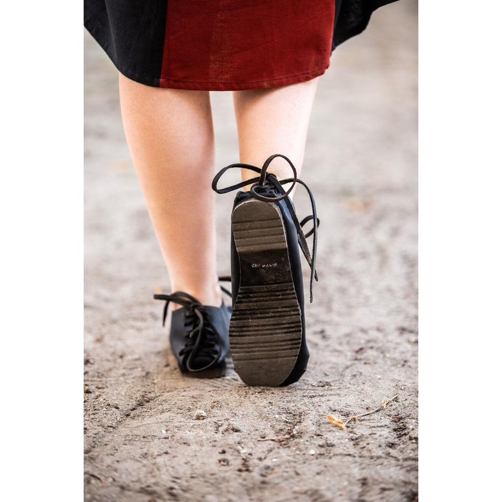 Product image Medieval Ankle Shoes in Black Nubuck Leather
