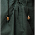 Product image Medieval Stand-Up Collar Lace-Up Shirt Friedrich green