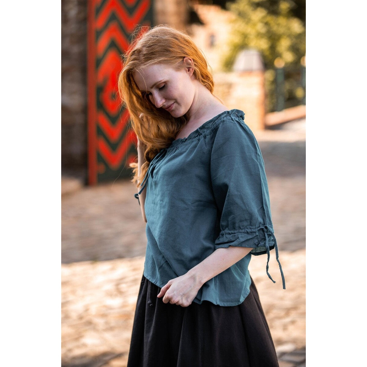 Product image Medieval Short-Sleeve Blouse Vera blue