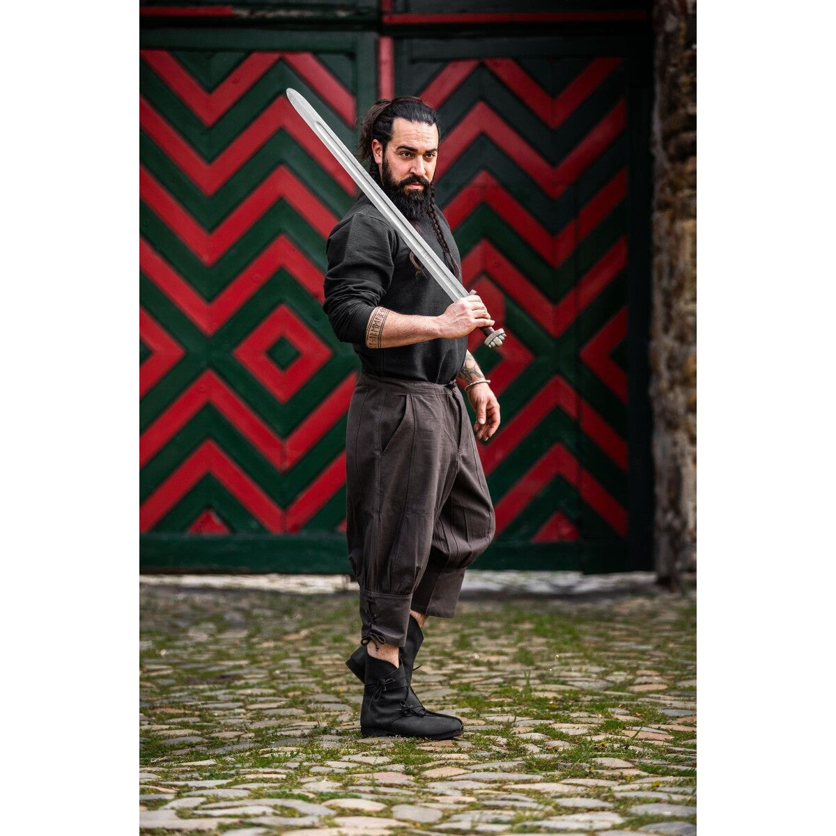 Product image Medieval Breeches Laurence with Calf Lacing brown