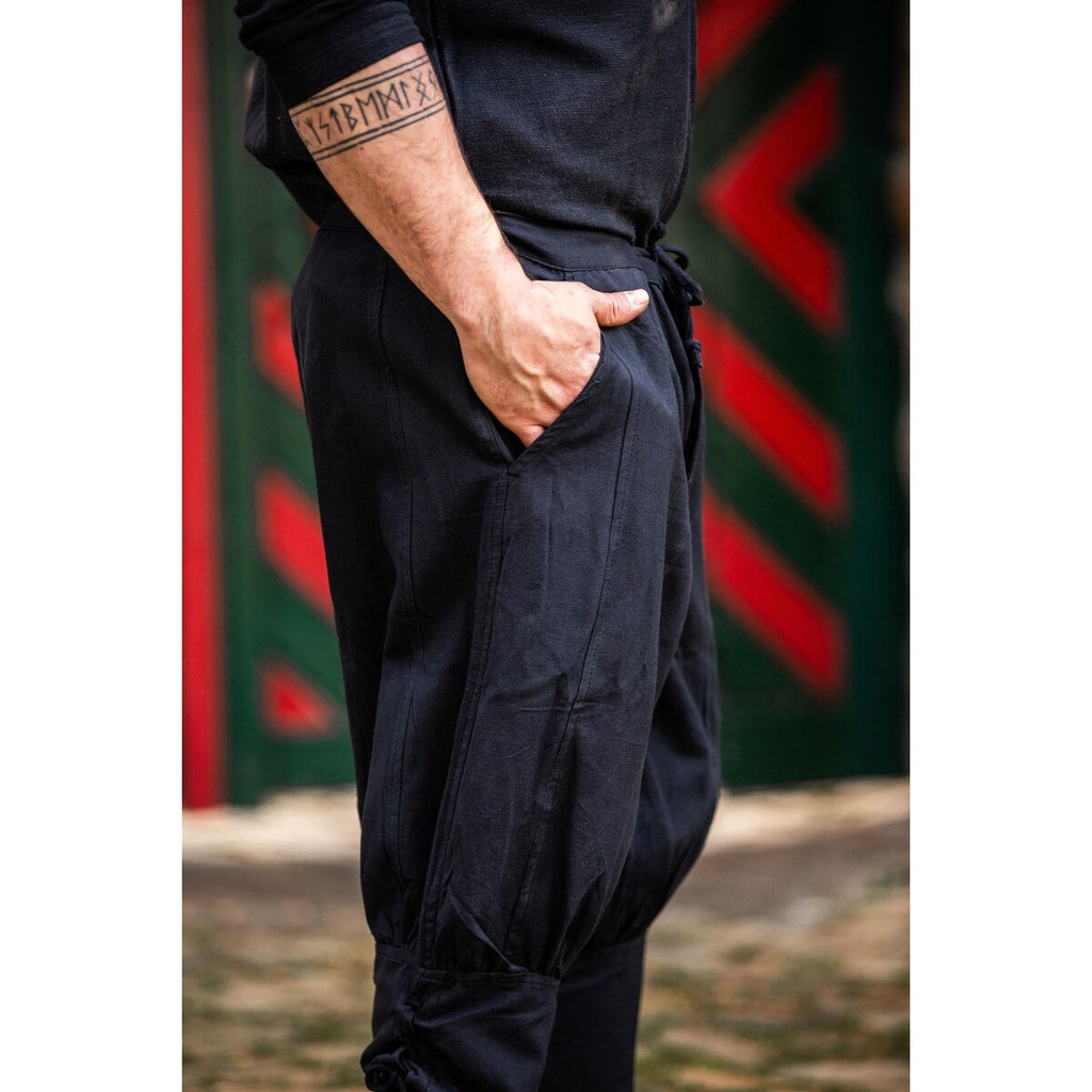 Product image Medieval Knee Breeches Laurence with Lower Leg Lacing black
