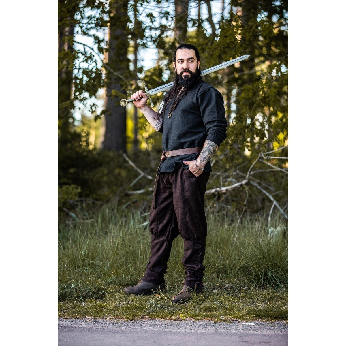 Product image Medieval Woolen Trousers Jorgen brown