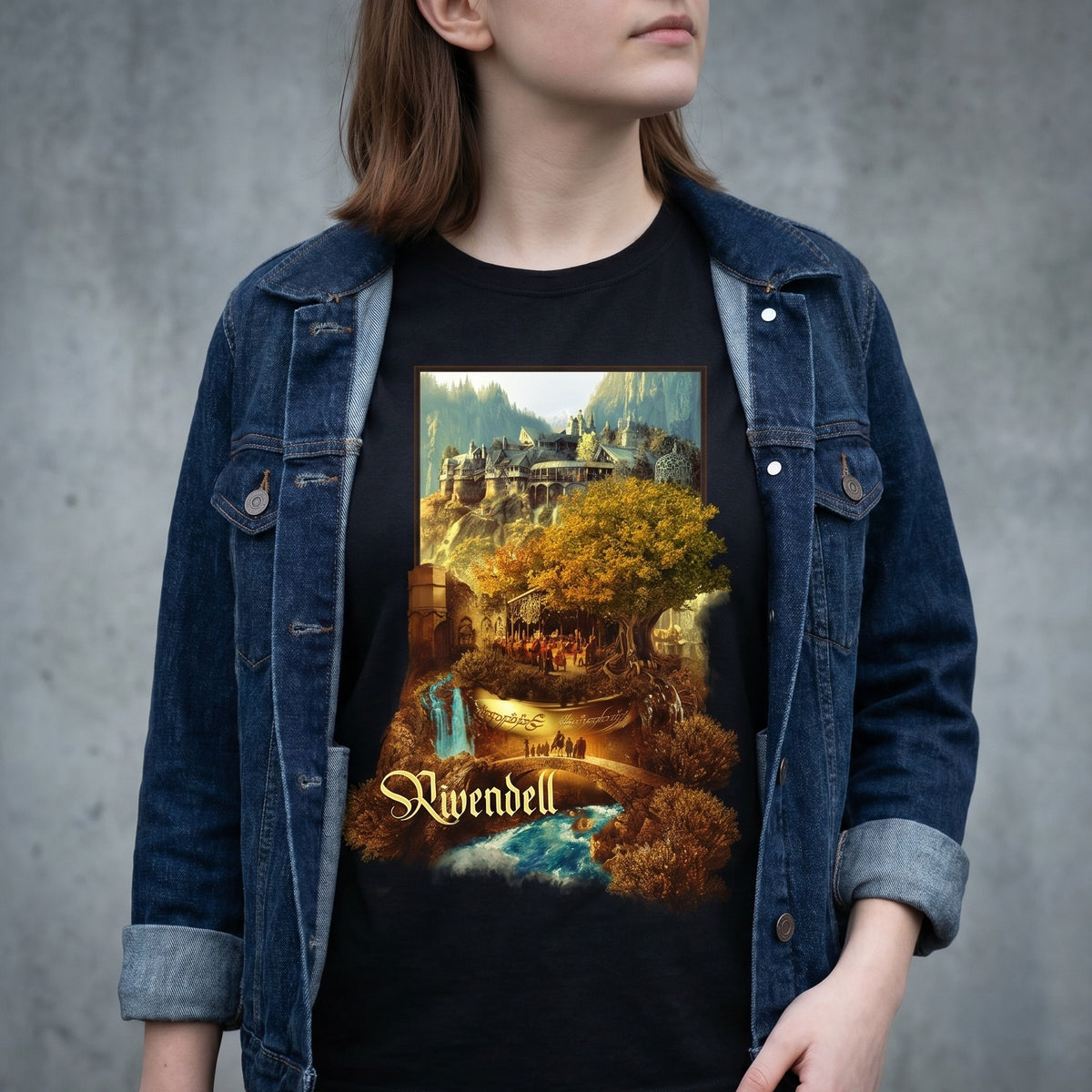 Product image Rivendell T-Shirt Black - The Lord of the Rings