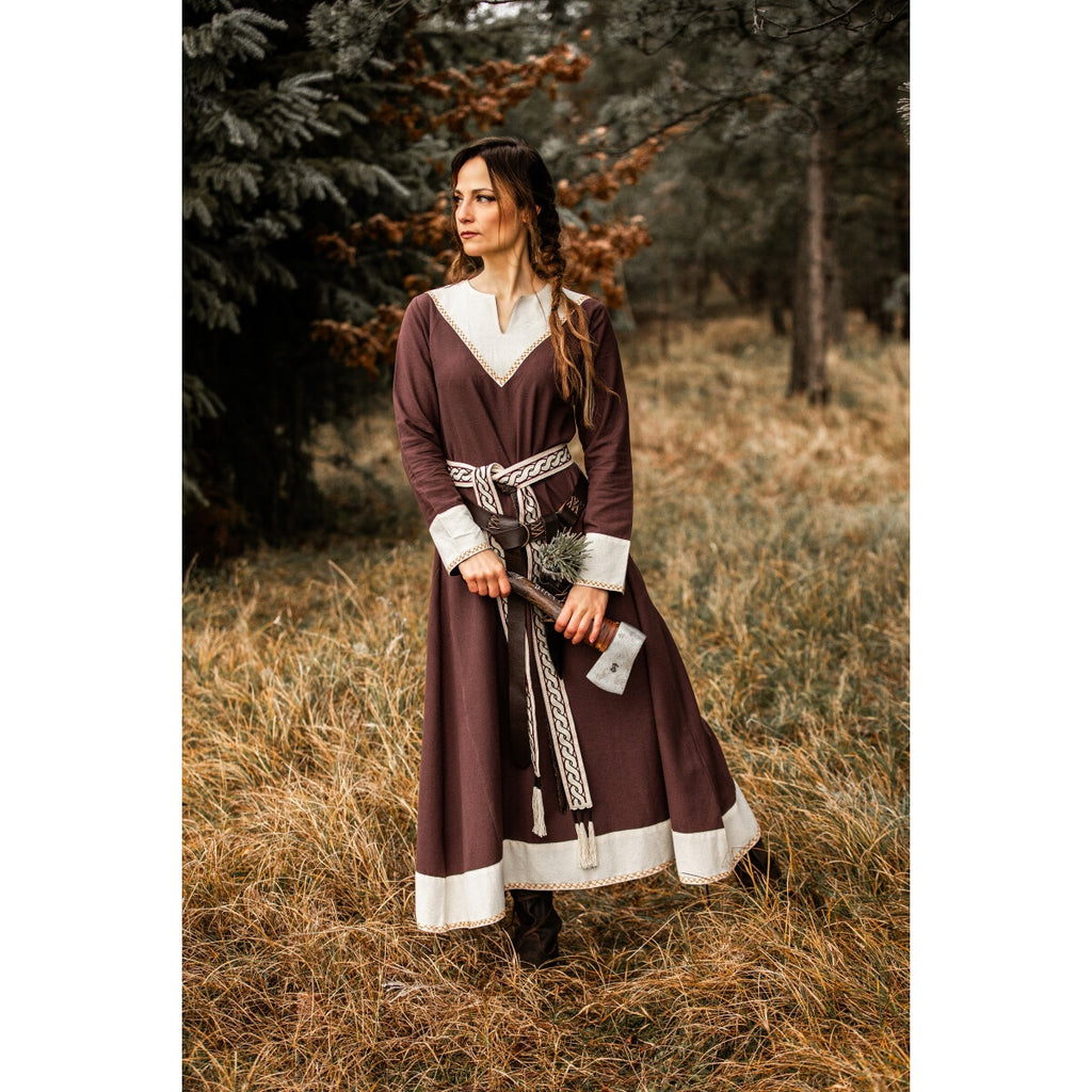 brown medieval dress Jorunn brown-beige SIZE:26 or with the new SCH006678_GO_M Easowa 100 Cotton Casual
