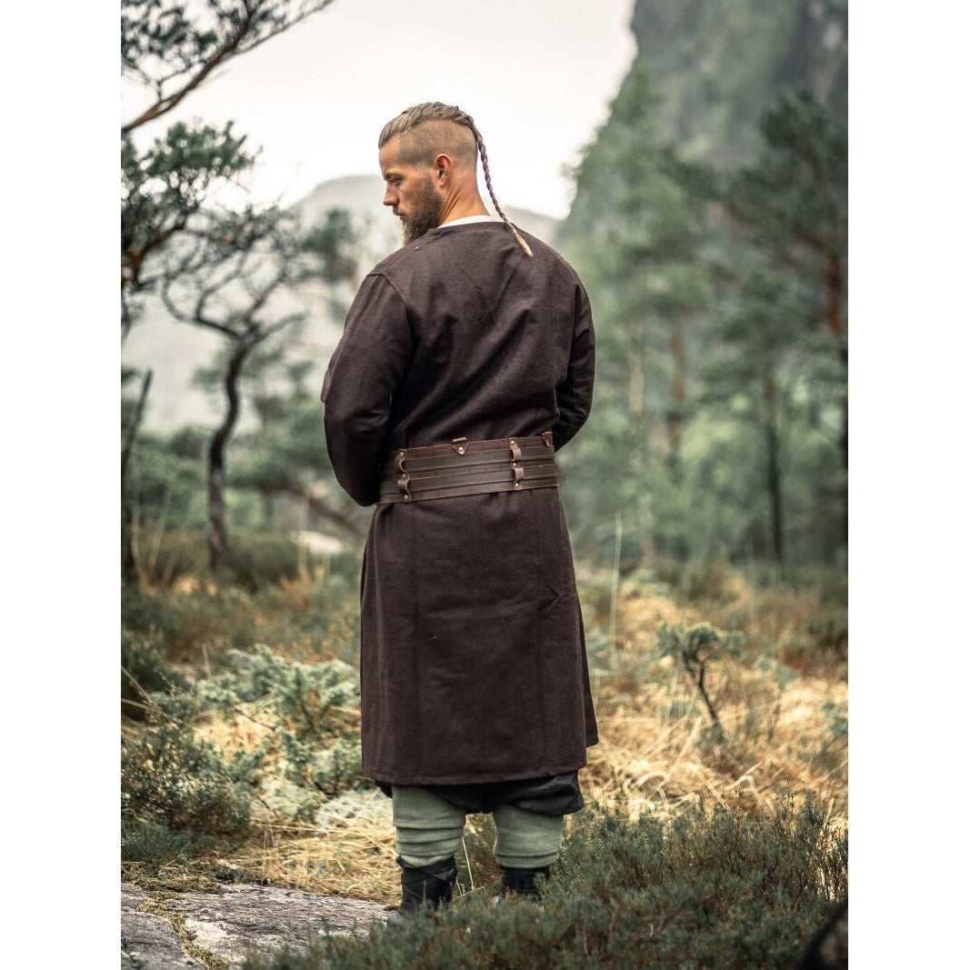 Product image Medieval Wool Wrap Tunic Balder brown
