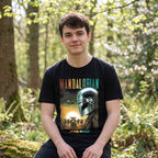Product image Mando and Grogu Poster T-Shirt Black - Star Wars The Mandalorian