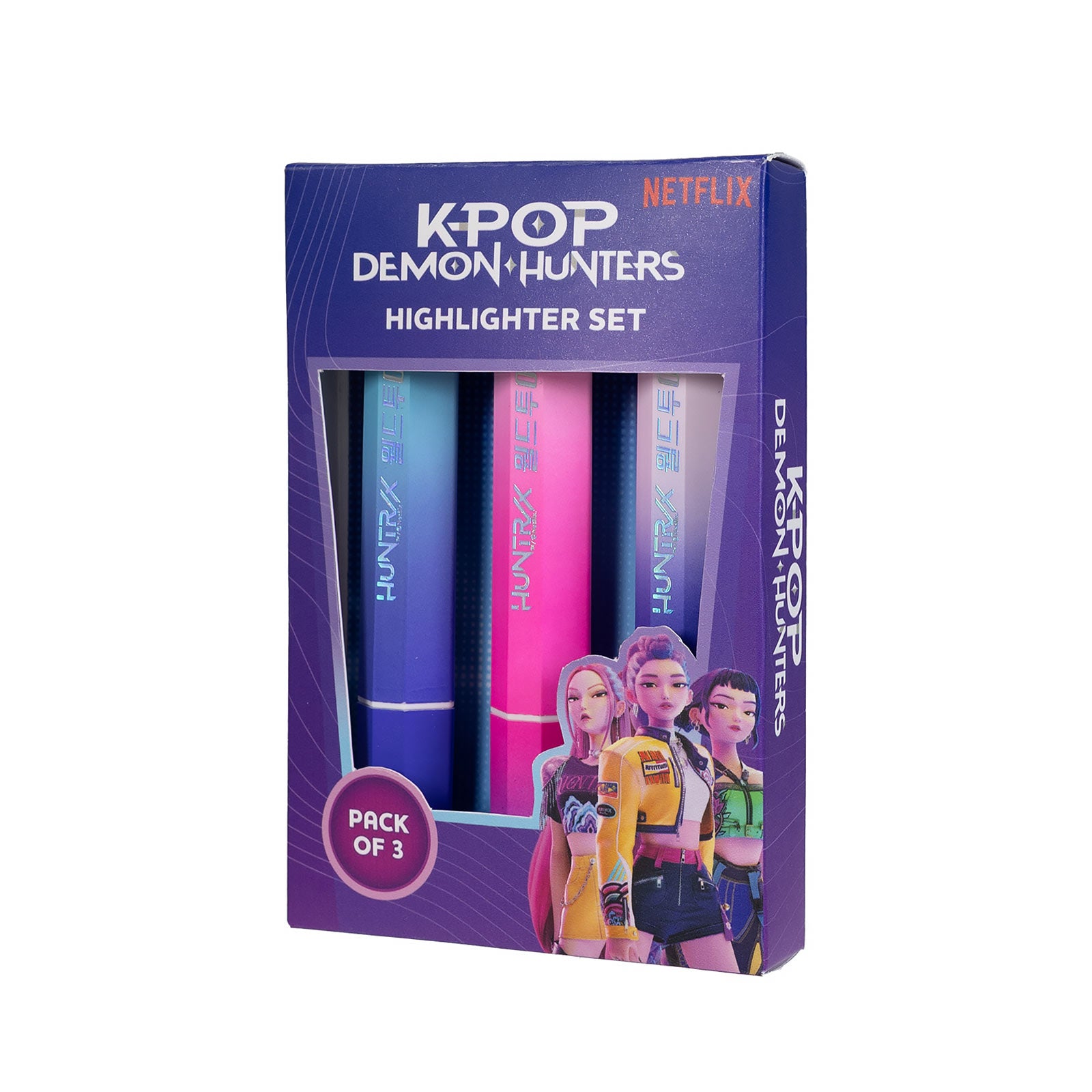KPop Demon Hunters - Huntrix Highlighter Set of 3 – Elbenwald