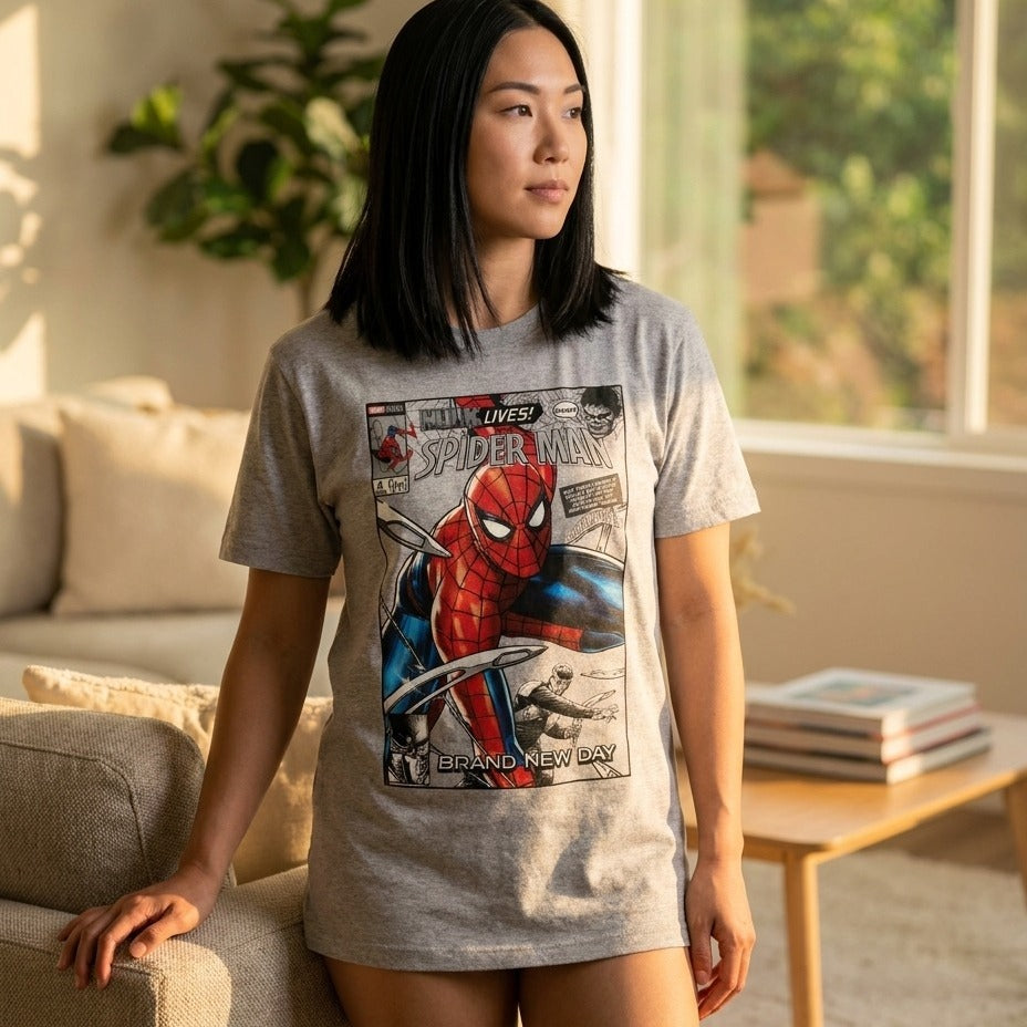 Spider-Man - Brand New Day Grey T-Shirt – Elbenwald