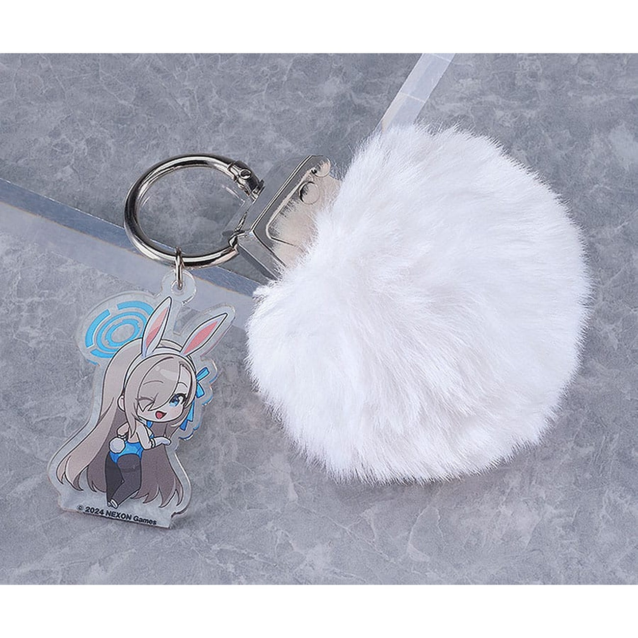 Blue Archive - Asuna's Rabbit Tail Grenade Acrylic Keychain
