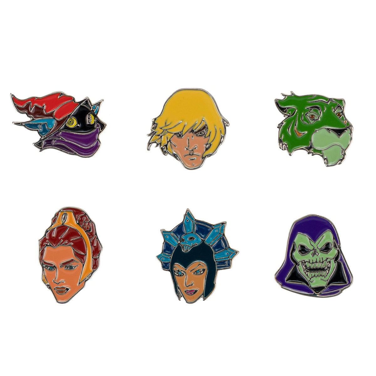 Product image Masters of the Universe Pin Buttons 6-Pack Characters