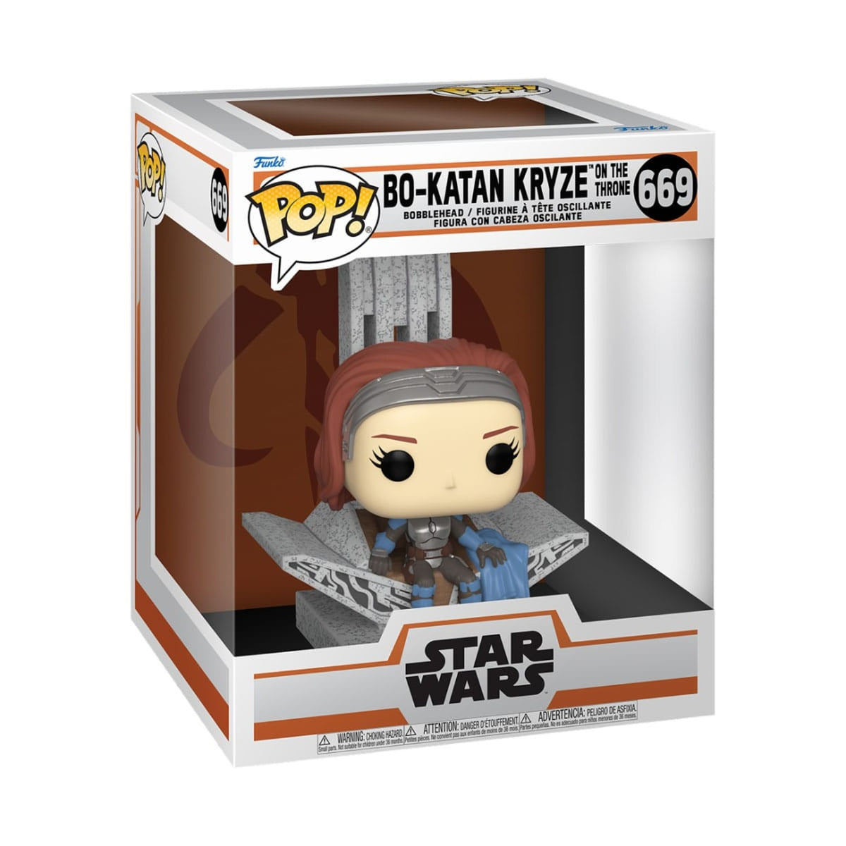 Product image Star Wars: The Mandalorian POP! Deluxe Vinyl Figure Bo-Katan w/ Throne 9 cm