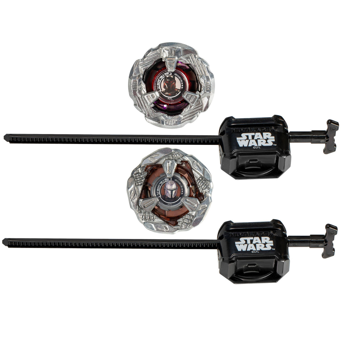 Product image Beyblade X and Star Wars Collab The Mandalorian 3-60F vs. Moff Gideon 3-80N