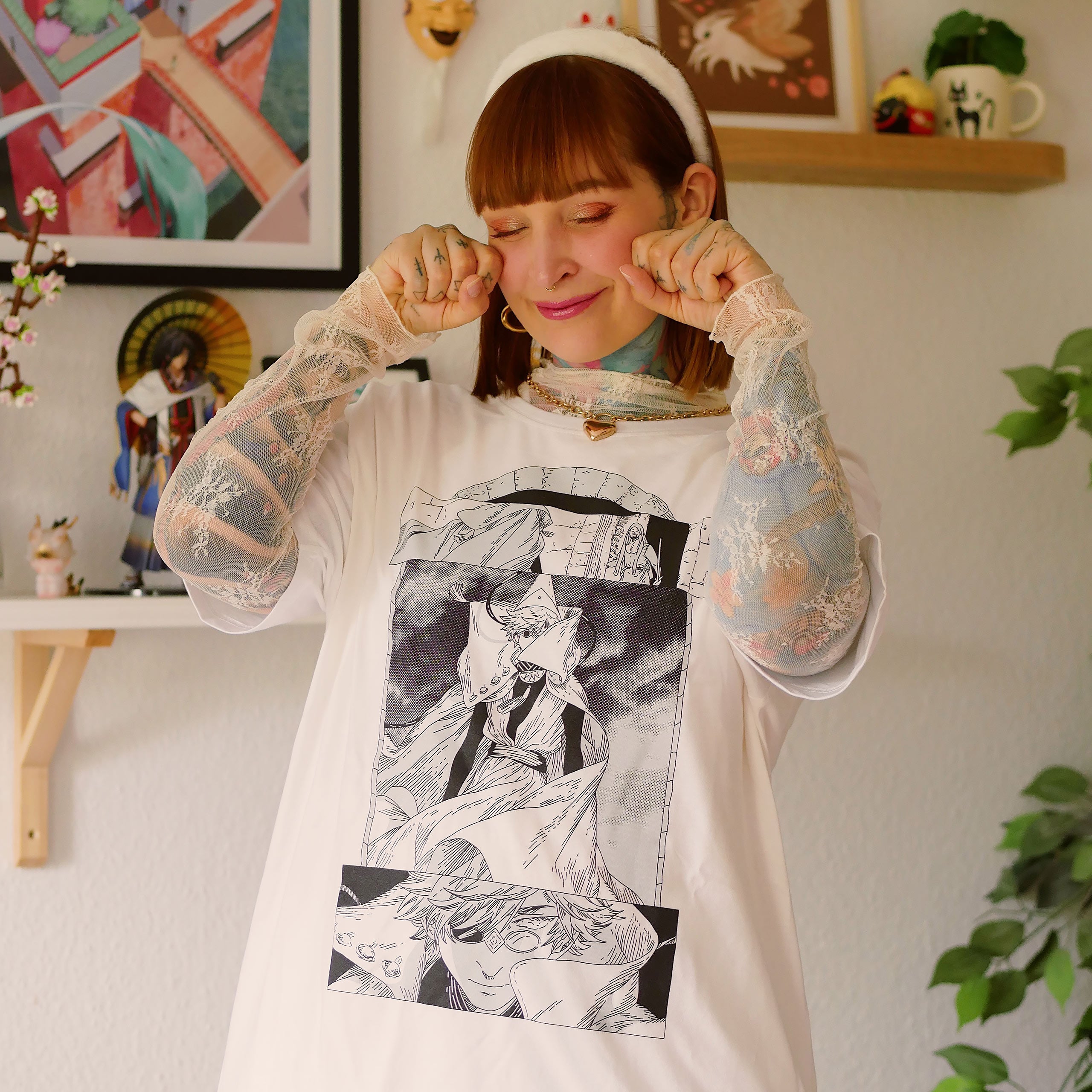 Product image Qifrey white T-shirt for Atelier of Witch Hat fans