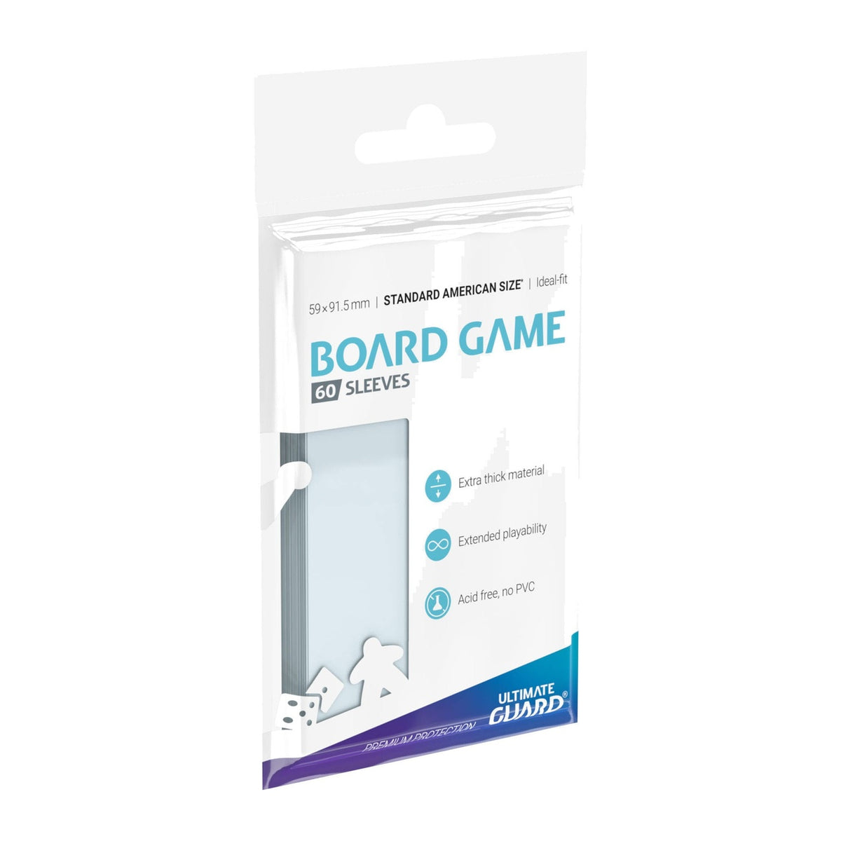 Product image Ultimate Guard Board Game Sleeves (60) - Standard American