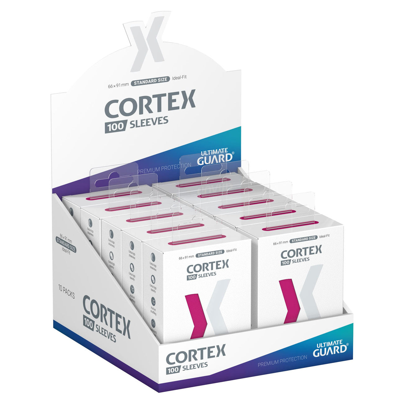 Product image Ultimate Guard Cortex Sleeves Standard Size (100) - Pink