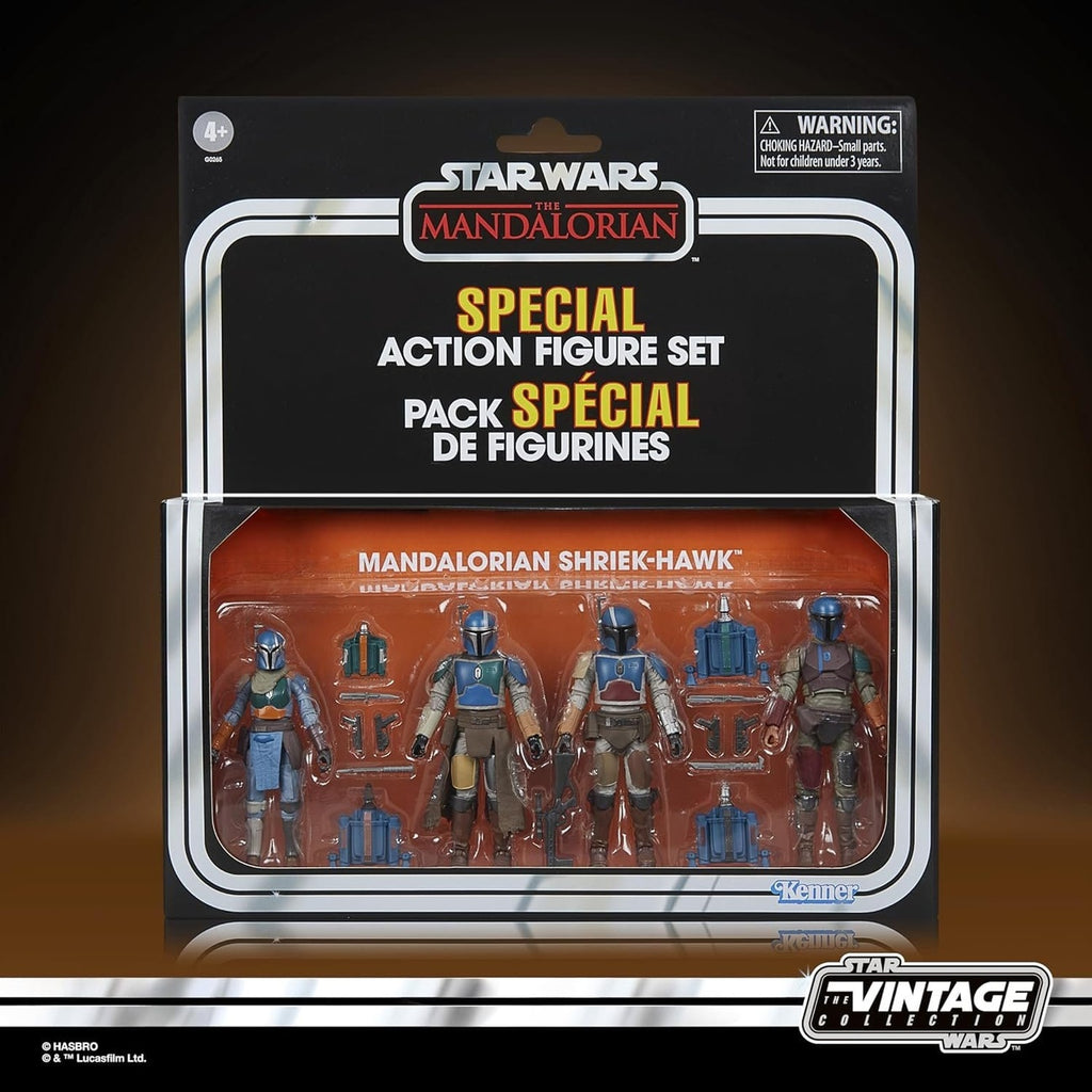 Product image Star Wars The Mandalorian Vintage Collection Action Figure 4-Pack Mandalorian Shriek-Hawk 10 cm