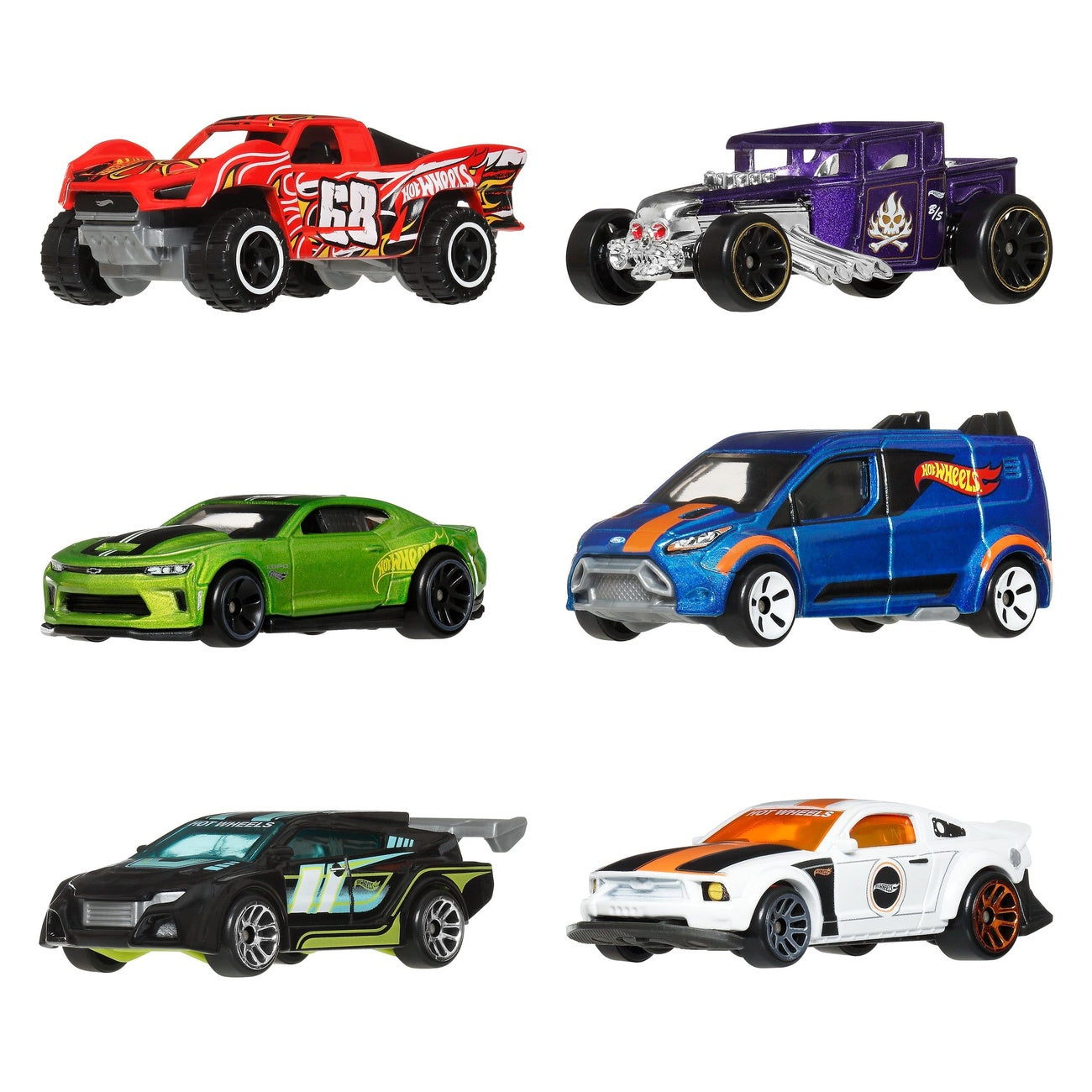 Hot Wheels Silver Series Die-Cast Vehicles 6-Pack 1/64 Legends