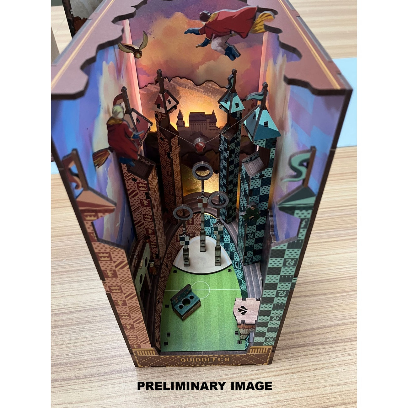 Product image Harry Potter Tiny Adventures Book Nook Mini Diorama Quidditch Pitch 23 cm