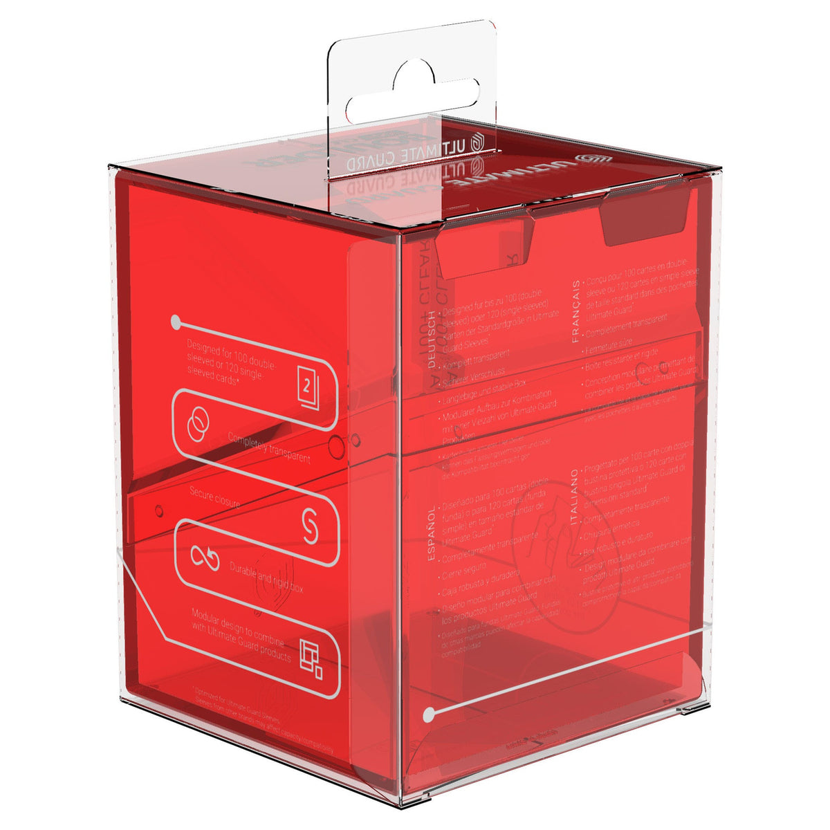 Product image Ultimate Guard Boulder 100+ Clear - Ruby
