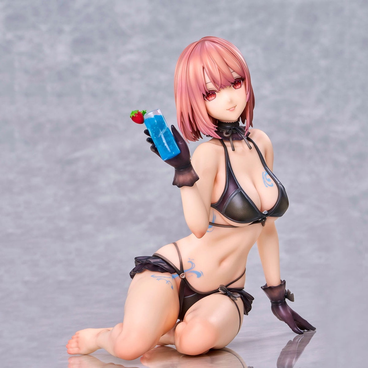 Product image Original Character PVC Statue necömi Illustration One more drink for the vacation 13 cm