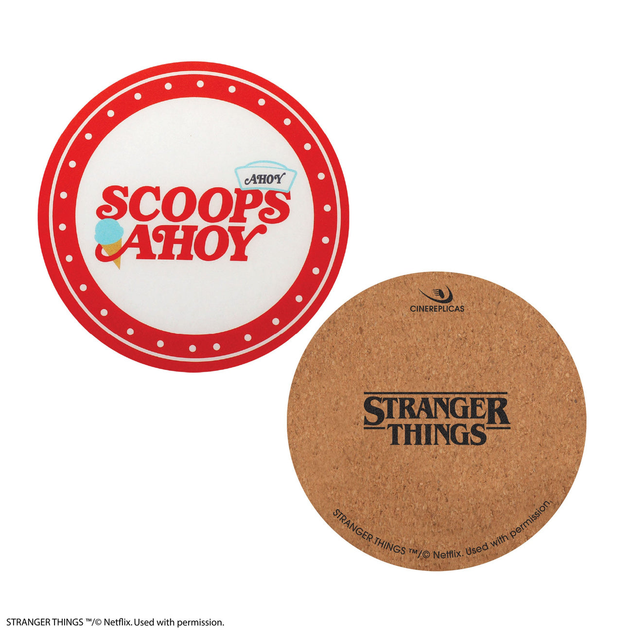 Product image Stranger Things Coasters Scoops Ahoy Set of 4