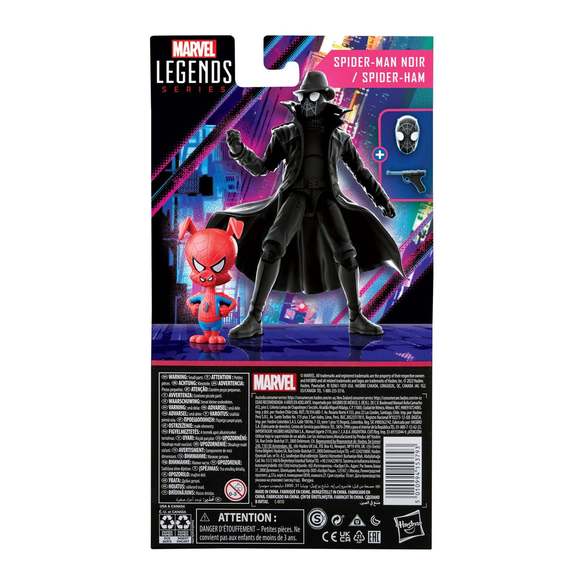 Product image Spider-Man: Into the Spider-Verse Marvel Legends Action Figures 2-Pack 2022 Spider-Man Noir & Spider-Ham 15 cm
