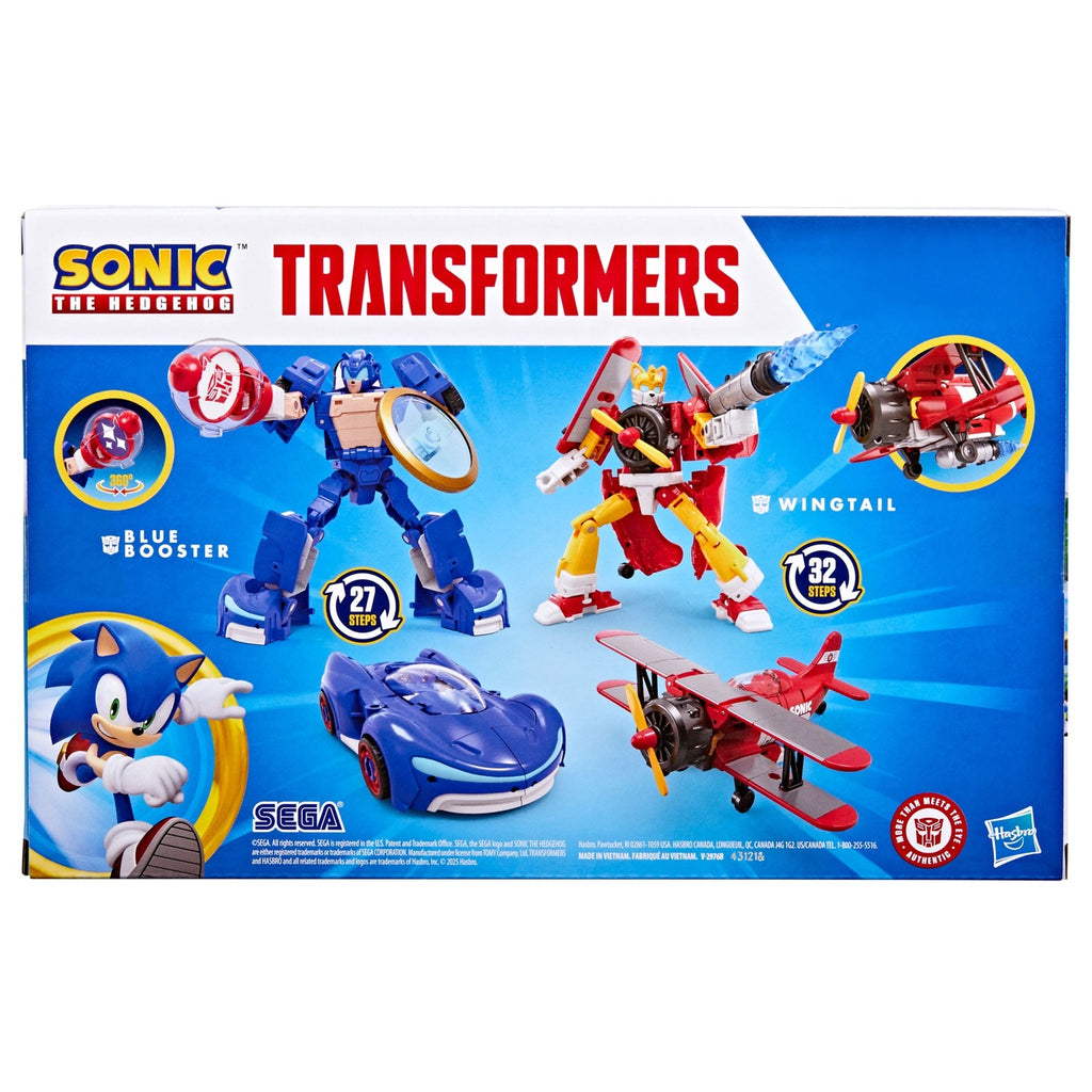 Product image Sonic the Hedgehog x Transformers Action Figures 2-Pack Wingtail & Blue Booster 13 cm