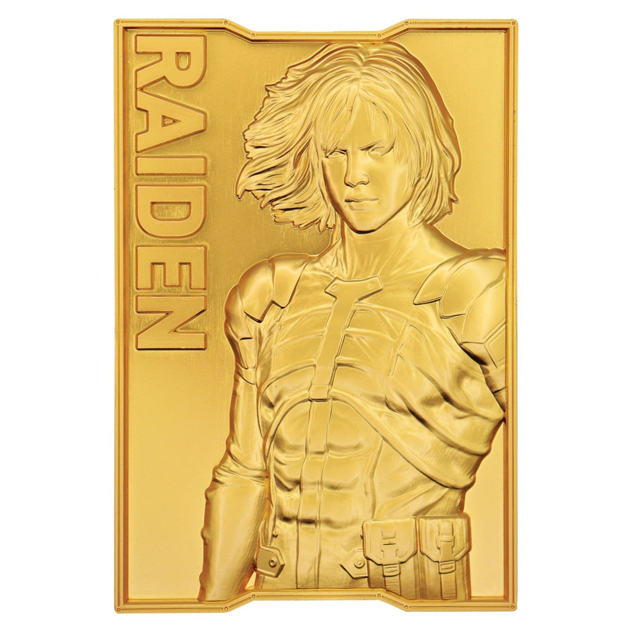 Product image Metal Gear Solid 2 Metal Ingot Raiden 24k Gold Plated Limited Edition