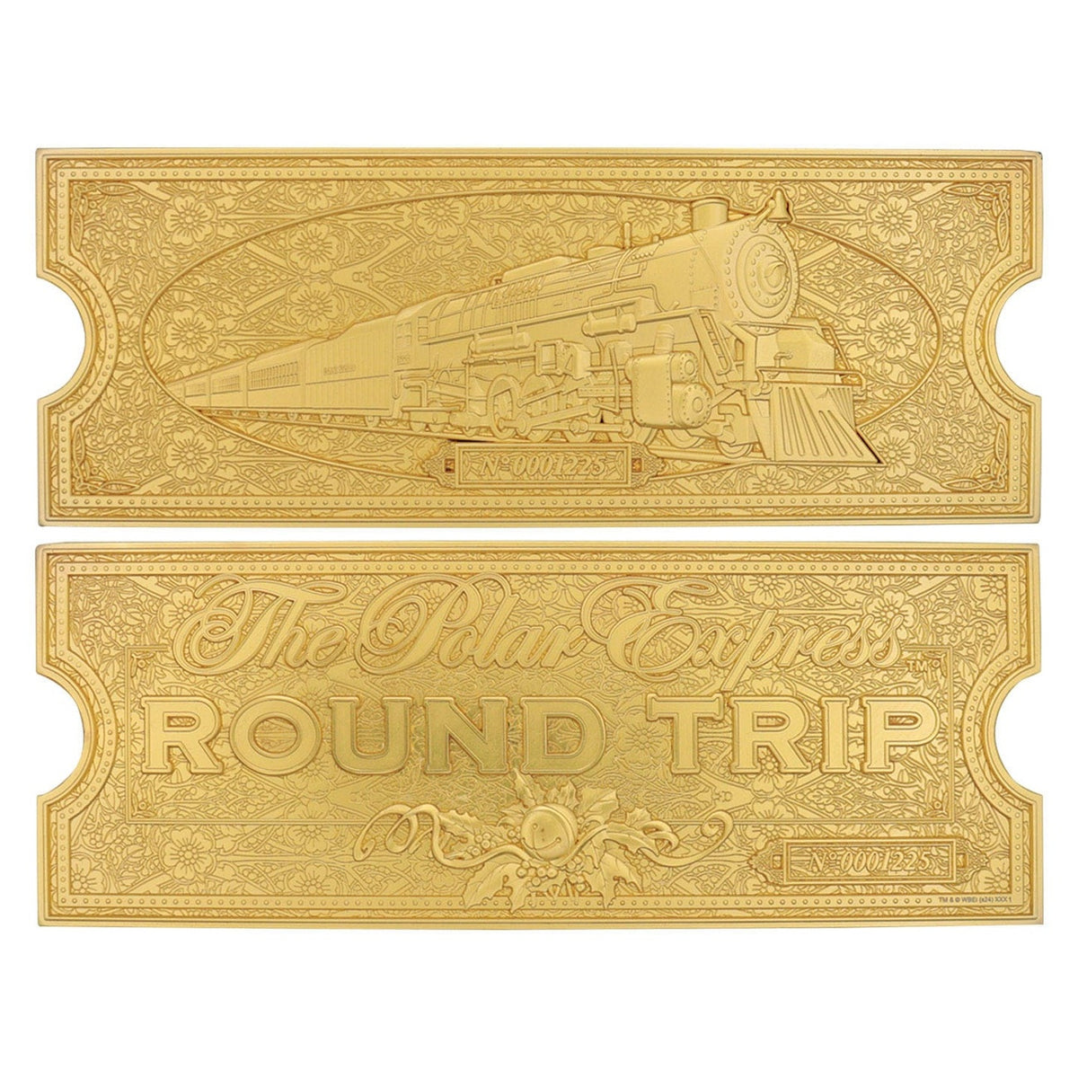 Product image The Polar Express Replica Train Ticket 24k Gold Plated Limited Edition