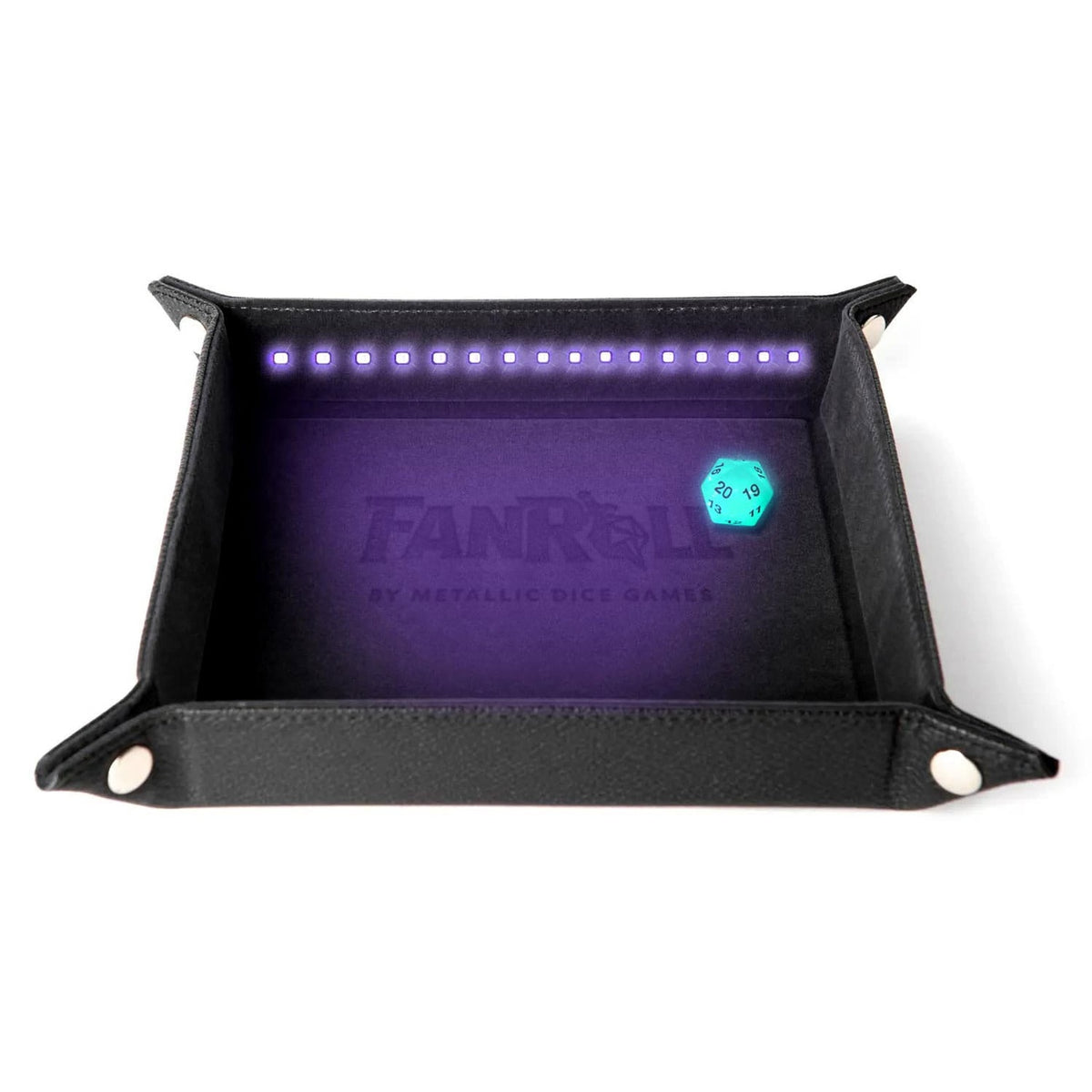 Product image FanRoll Shadowlight Foldable Blacklight Dice Tray Black