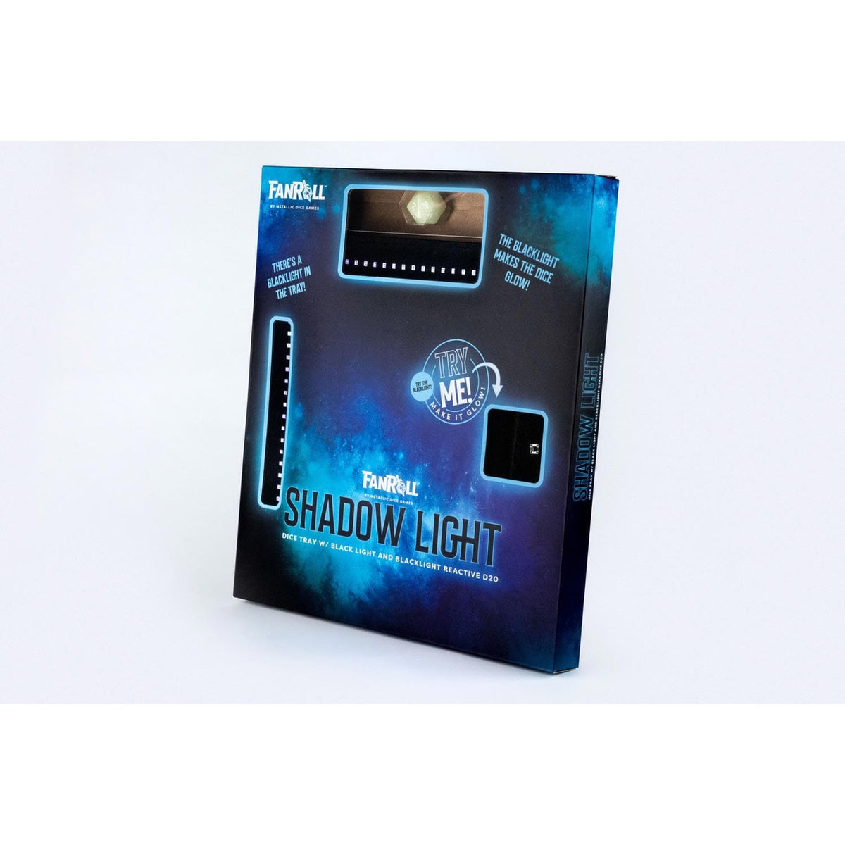 Product image FanRoll Shadowlight Foldable Blacklight Dice Tray Black
