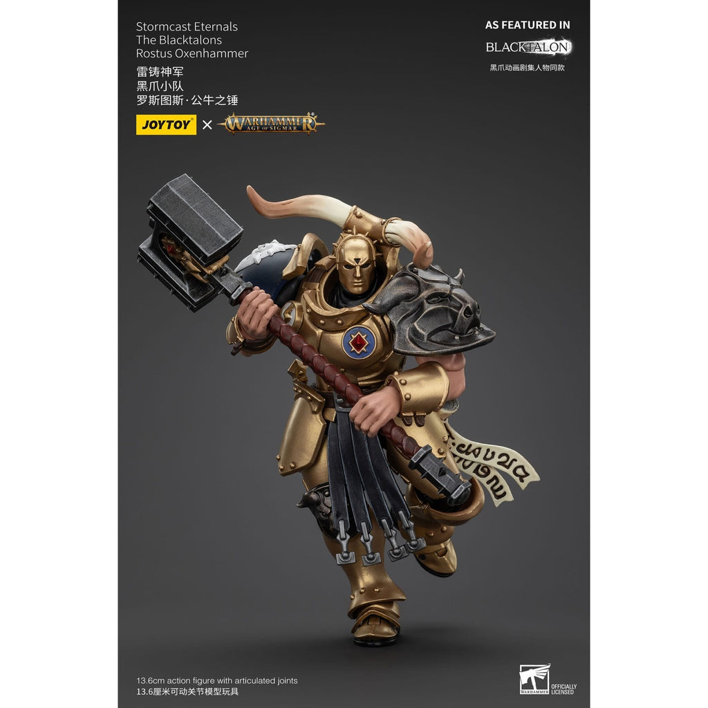 Product image Warhammer Age of Sigmar Action Figure Stormcast Eternals The Blacktalons Rostus Oxen Hammer 20 cm