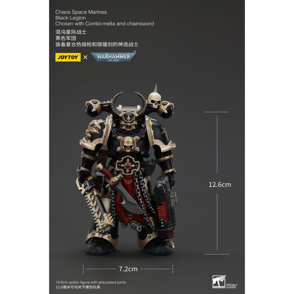 Product image Warhammer 40k Action Figure Chaos Space Marines Black Legion Chosen with Combi-melta and Chainsword 20 cm