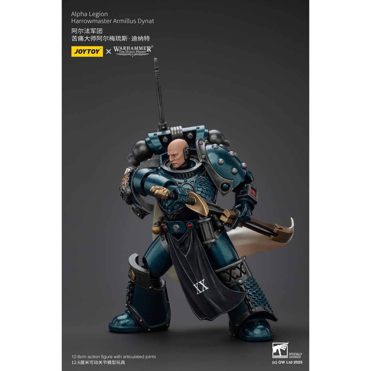 Product image Warhammer The Horus Heresy Action Figure Alpha Legion Harrowmaster Armillus Dynat 20 cm