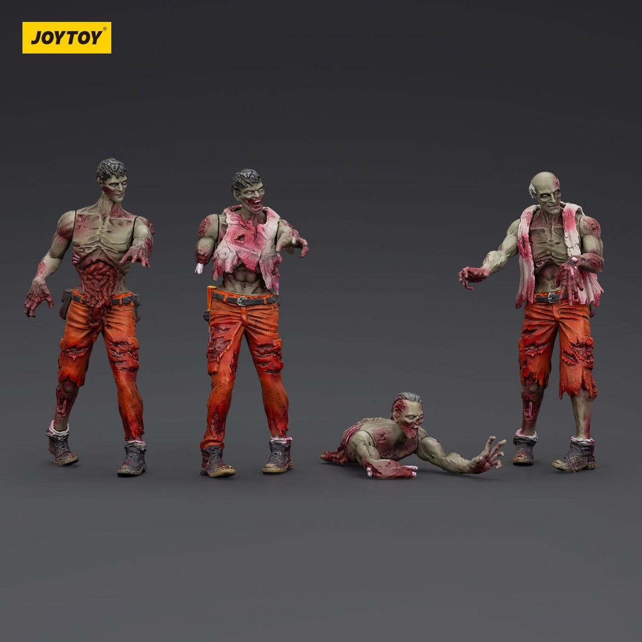 Zombie Dark Source Action Figures 4-Pack Mechanic Team 8 cm