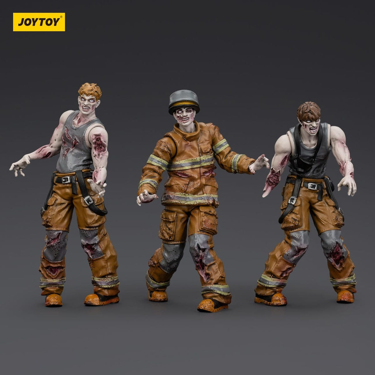 Zombie Dark Source Action Figures 3-Pack Firefighters 8 cm – Elbenwald