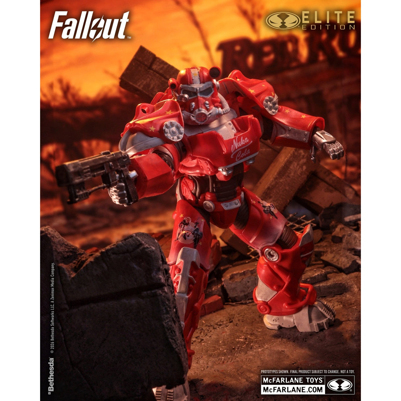 Product image Fallout McFarlane Elite Edition Action Figure Fallout 76 Nuka Cola T-60 (Gold Label) 19 cm