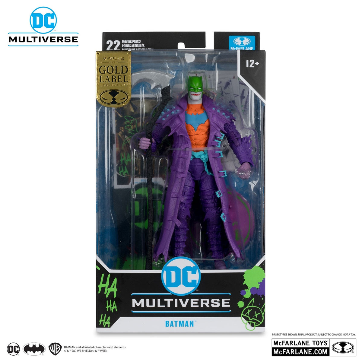 Product image DC Multiverse Action Figure Batman (Dark Nights: Death Metal) Jokerized (Gold Label) 18 cm